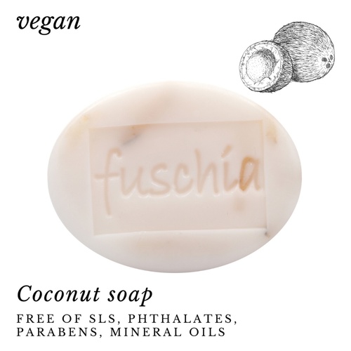 Fuschia - Coconut Natural Handmade Herbal Soap