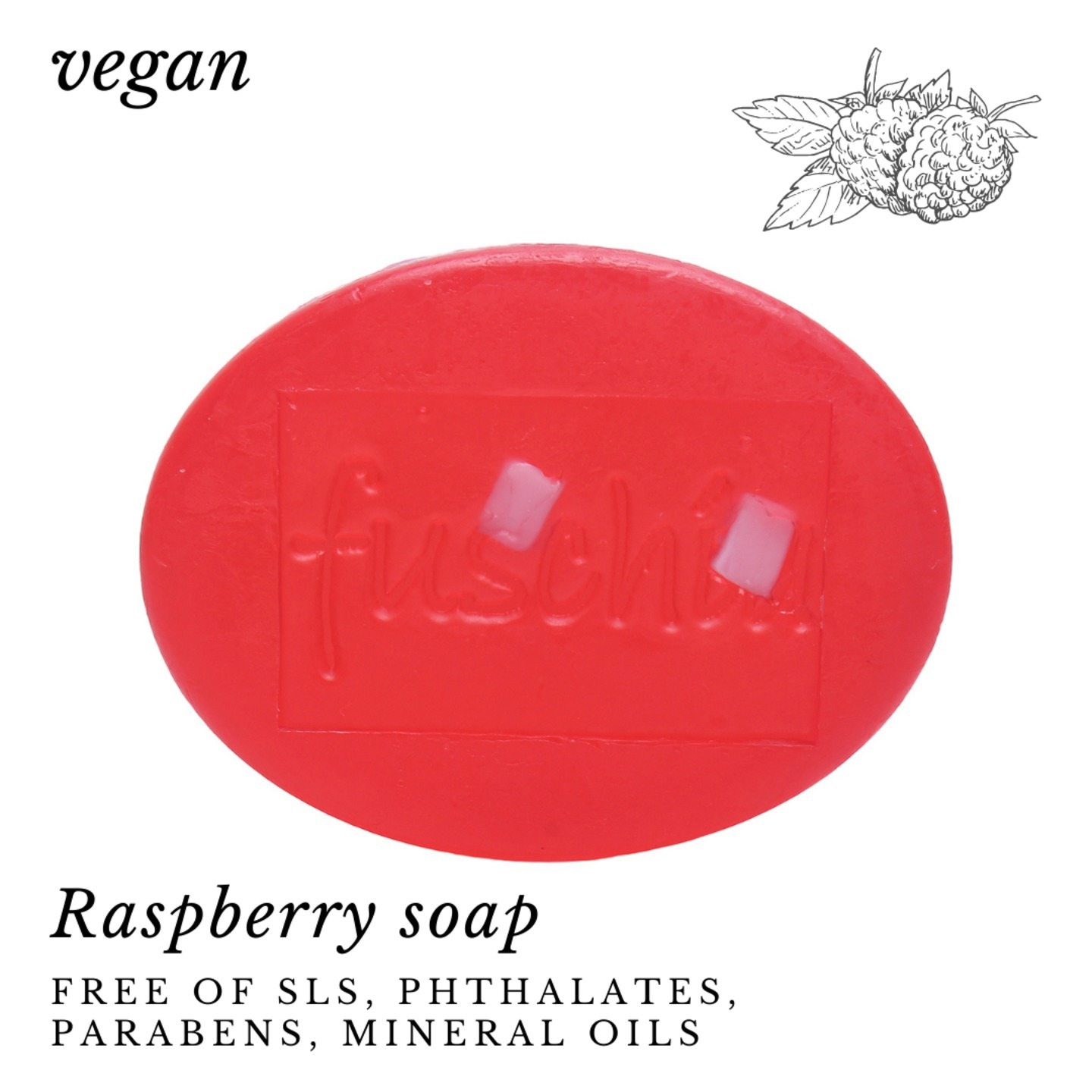 Fuschia - Raspberry Natural Handmade Glycerine Soap