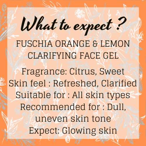 Fuschia Clarifying Face Gel - Orange & Lemon - 50g