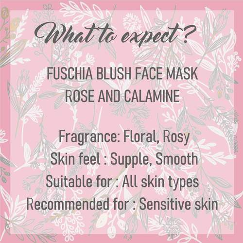 Fuschia Blush Face Mask  - Rose & Calamine - 100g