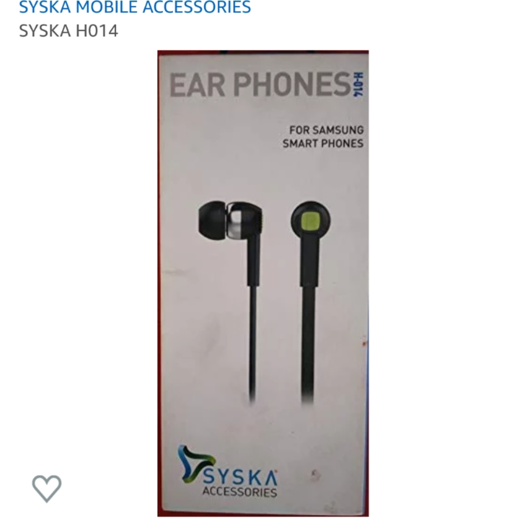 Syska H014 headset with mic