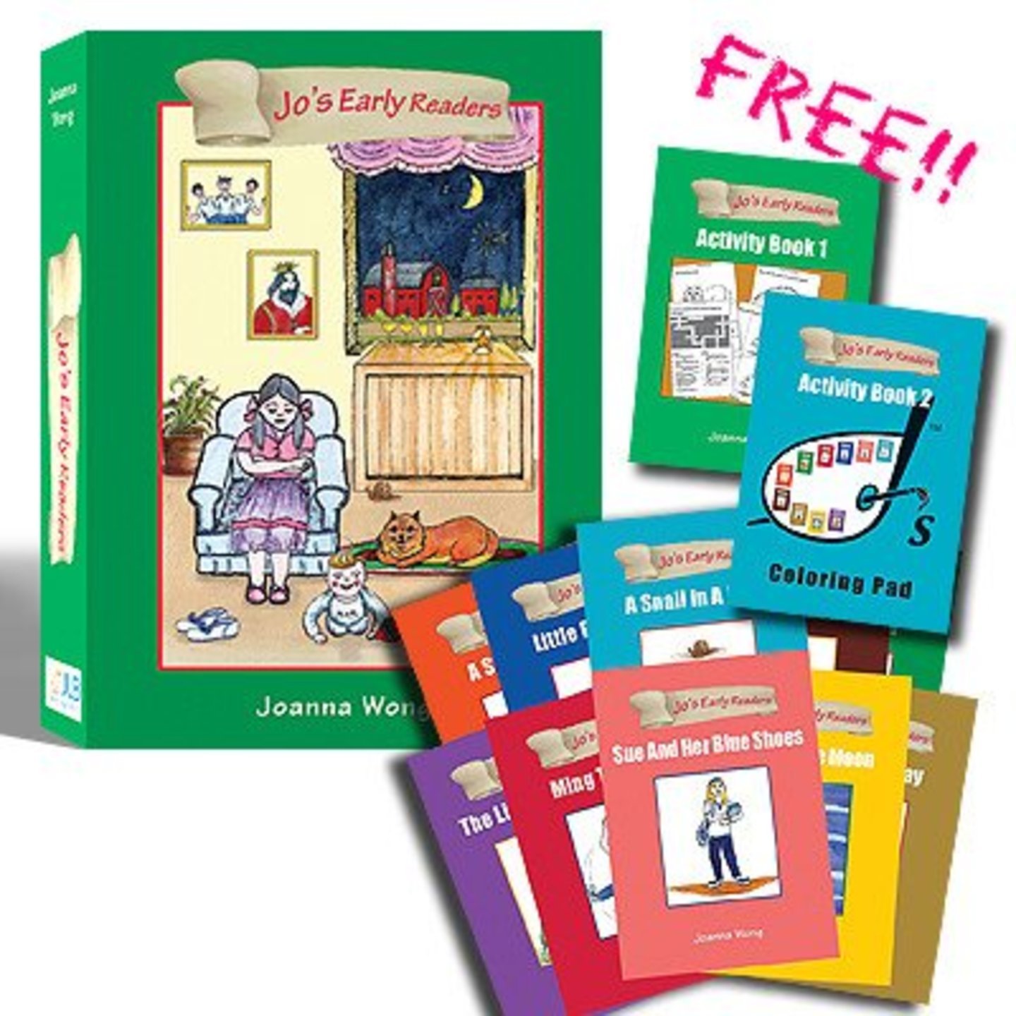 Jos Early Readers (10 books + Colouring & Activity Book)