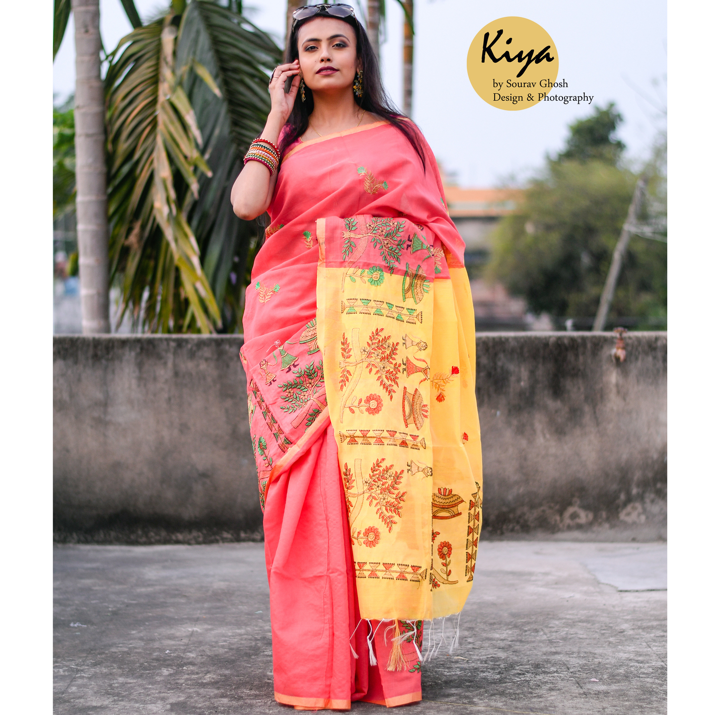 Embroidered Handloom Saree