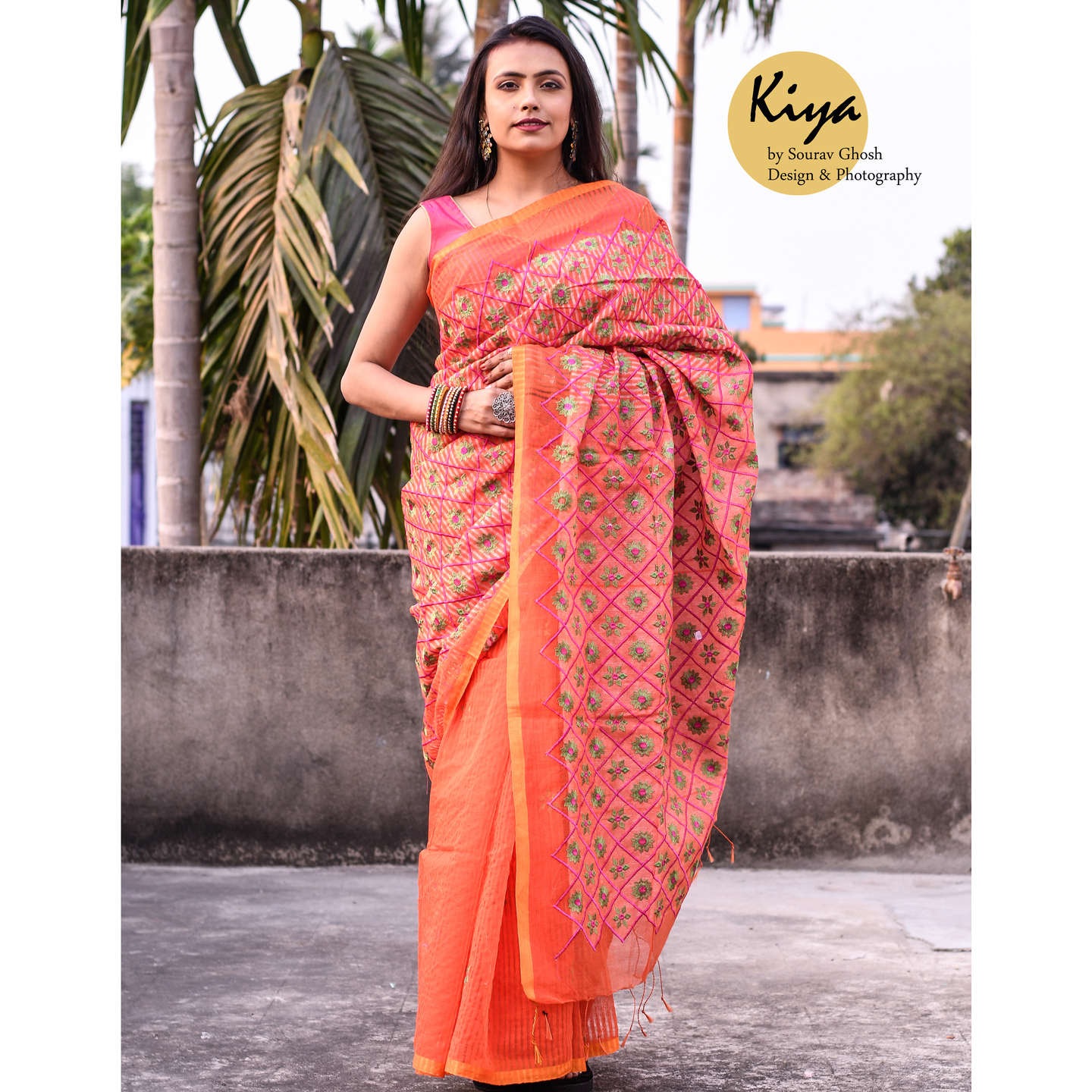 Handloom Saree with Embroidery