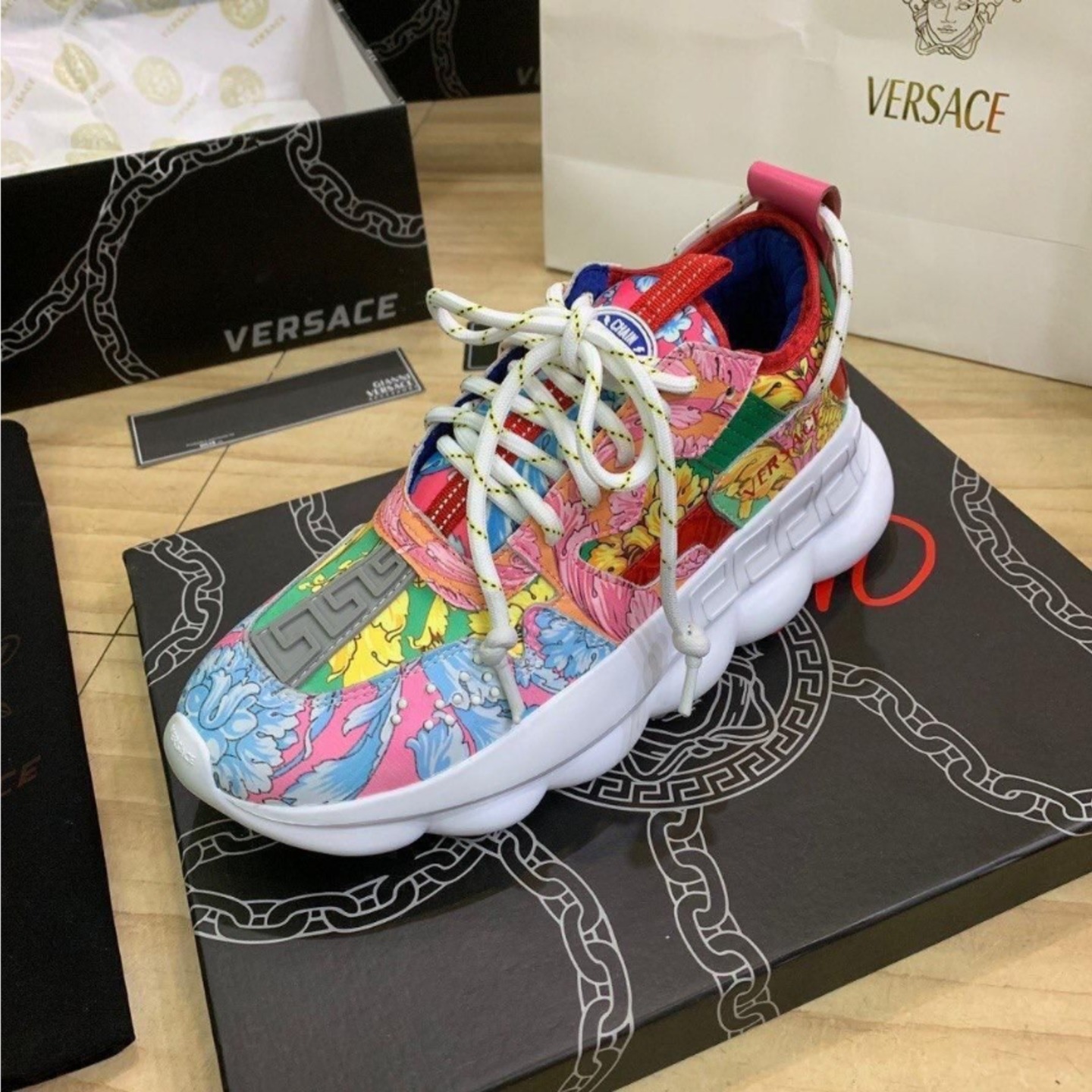 Insta Shoppee Versace Chain Reaction Multicolored Sneaker