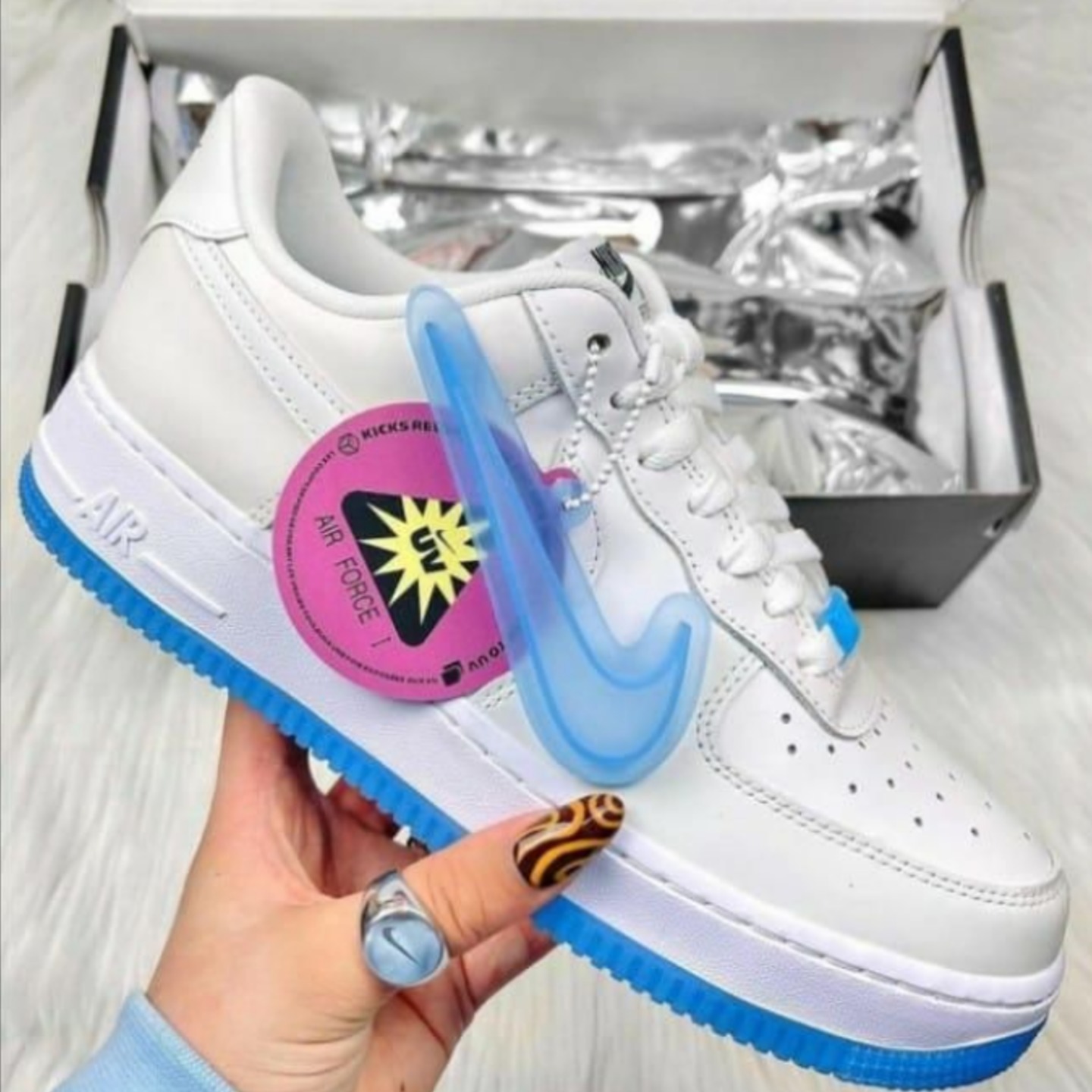 Insta Shoppee Nike Air Force 1 UV Reactive Sneaker Shoes