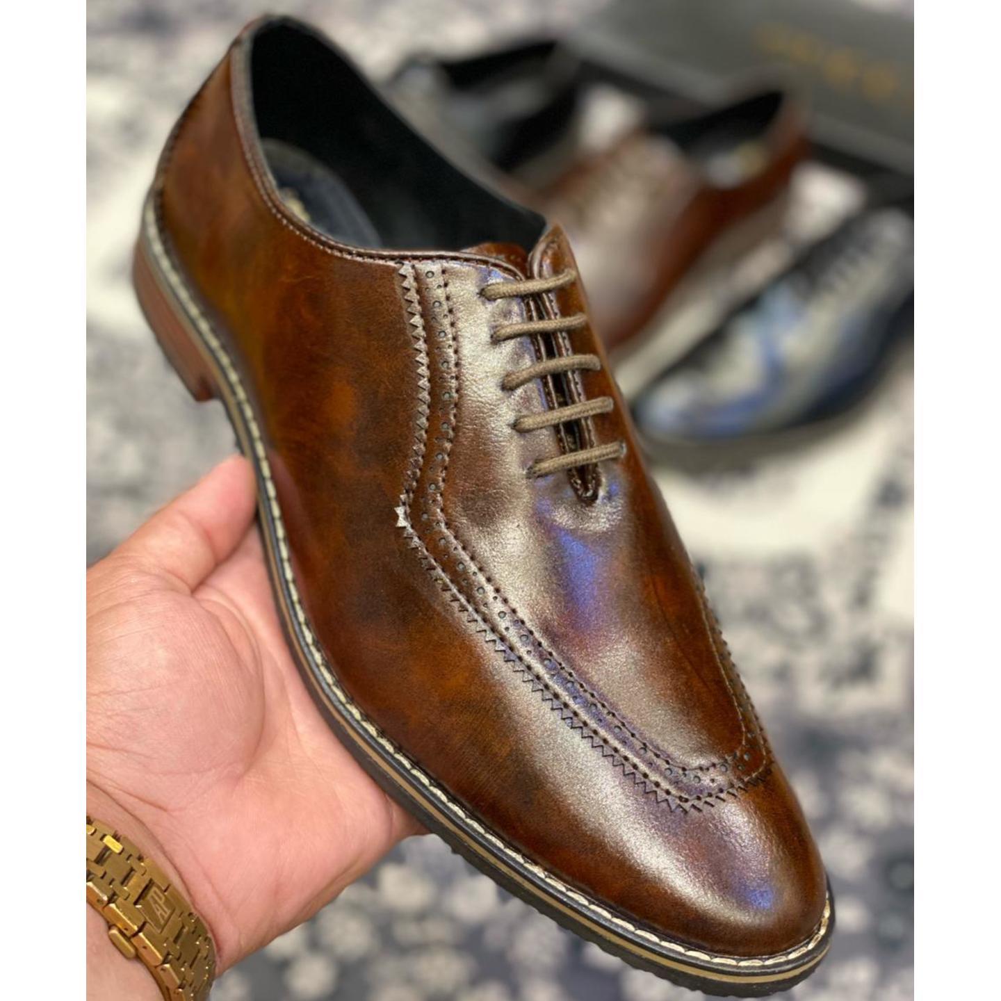 Insta Shoppee Formal Derby Shoes - Black and Brown