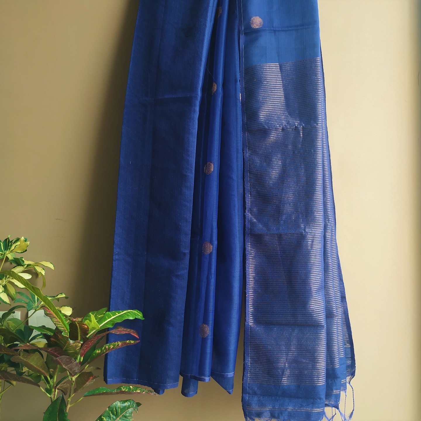 Royal Blue Matka Silk