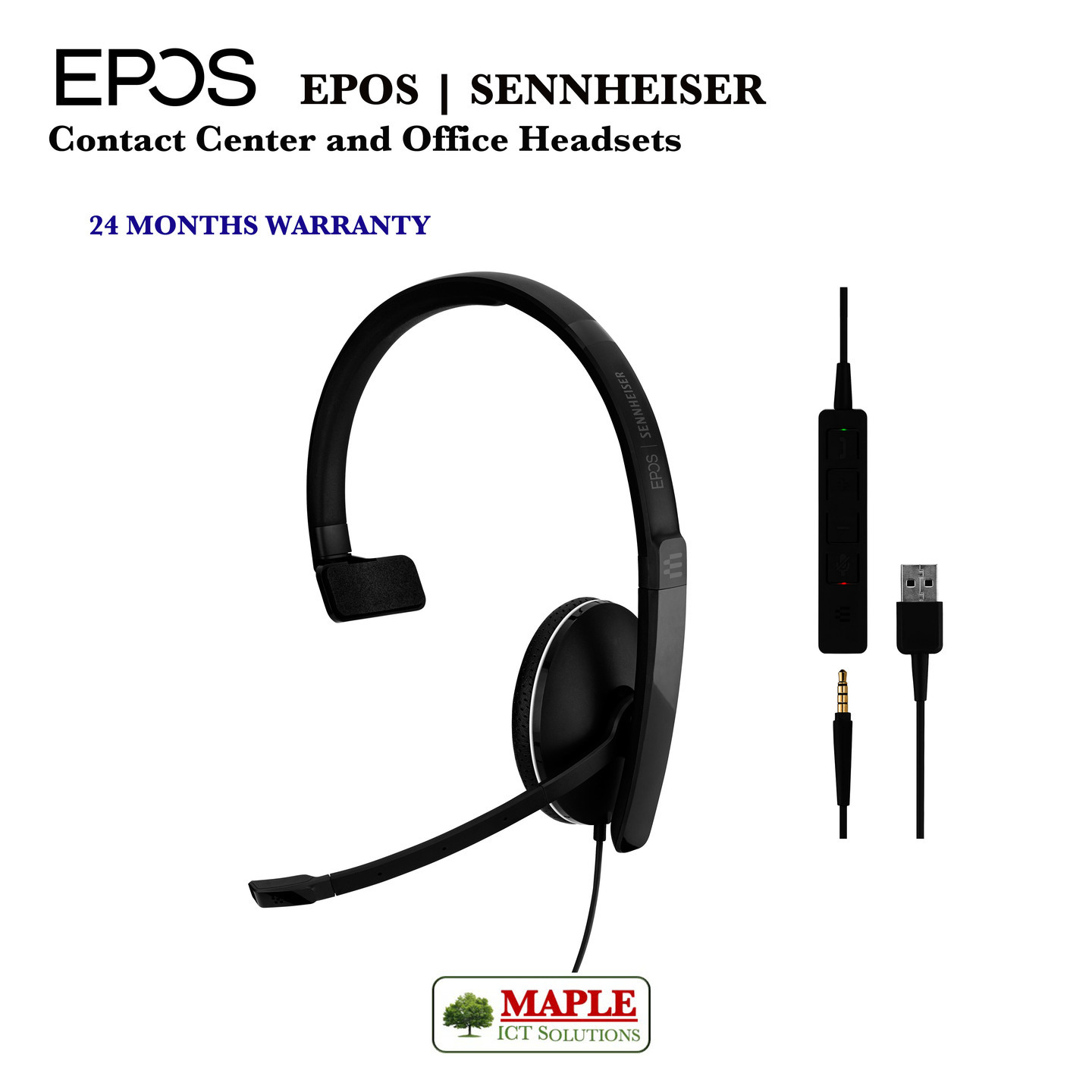 ADAPT SC 135 USB-A & 3.5mm Wired Headset