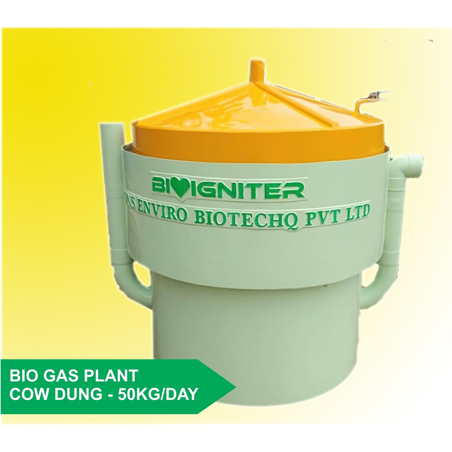 Bioigniter - 50KGDay Cow Dung Waste