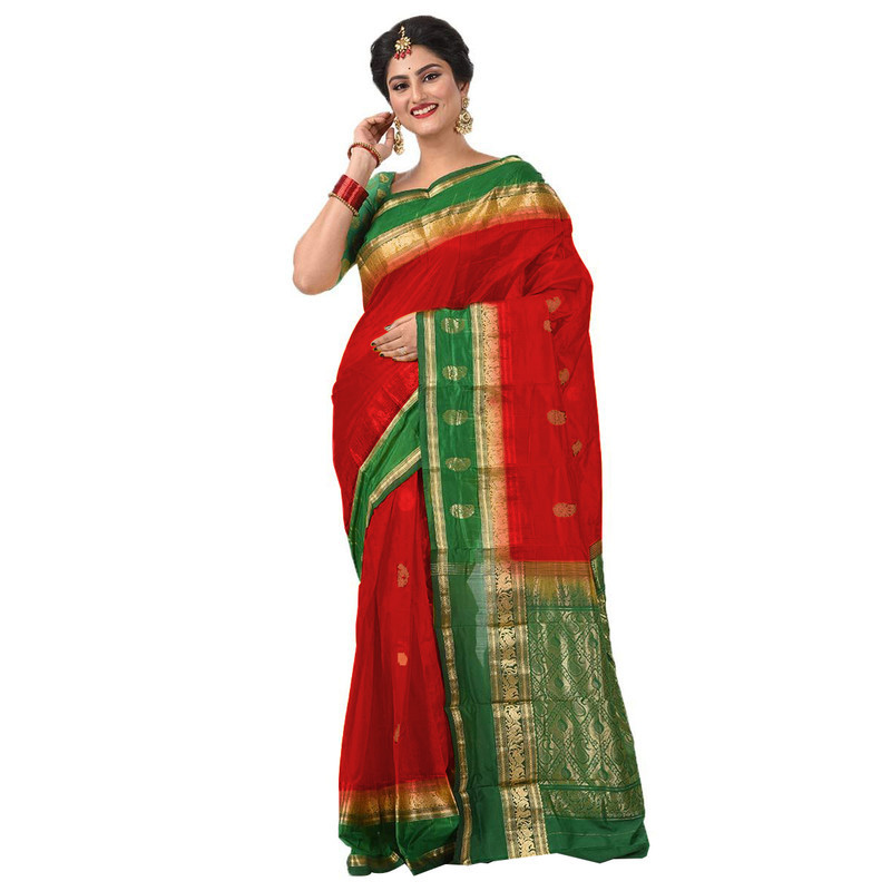 Red Saree Kanchipuram Silk Sarees Online  kanjeevaram sarees online  Traditional Kanchipuram Sarees  Buy online kancheepuram sarees