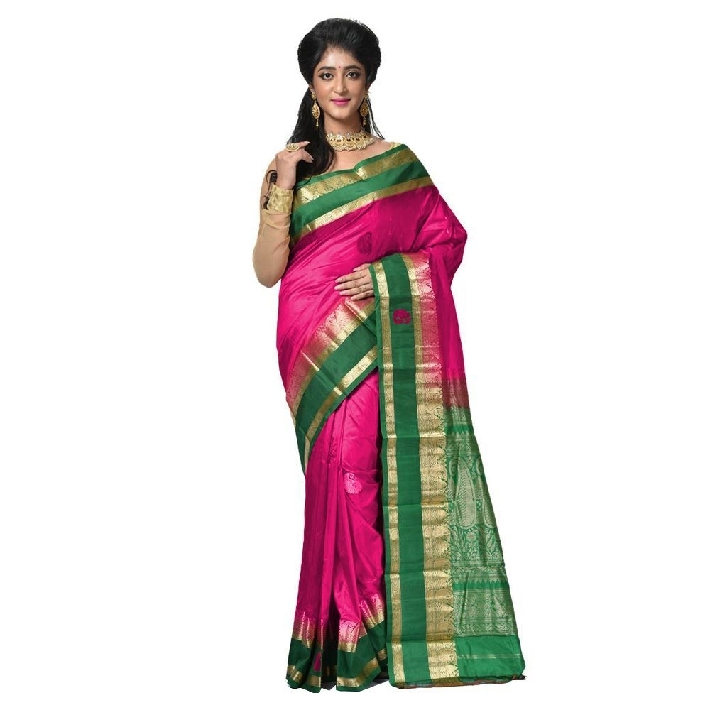 Rani Pink Saree Buy Kanchipuram Silks Sarees Online  Kanjeevaram Silks  Buy Kanchipuram Pattu Sarees  Silk Sarees