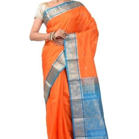 Dark Orange Saree Buy Kanchipuram Silks Sarees Online  Kanjeevaram Silks  Buy Kanchipuram Pattu Sarees  Silk Sarees