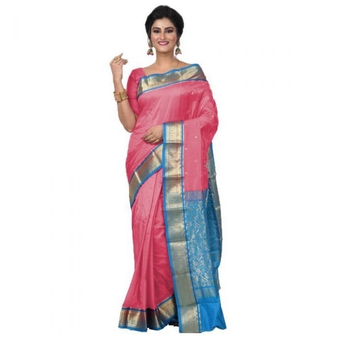 Pink Saree Buy Kanchipuram Silks Sarees Online  Kanjeevaram Silks  Buy Kanchipuram Pattu Sarees  Silk Sarees