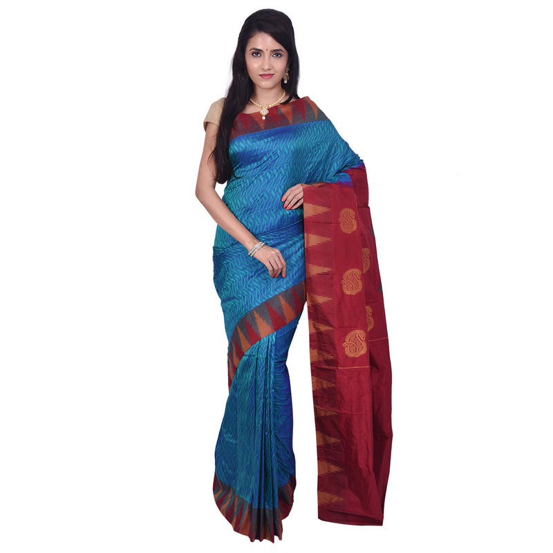Blue Bangalore Silk Sarees Buy Pure Silk Saree Online Bangalore Silk Sarees Online