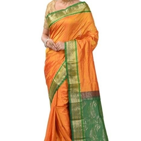 Orange  Buy Kanchipuram Silks Sarees Online  Kanjeevaram Silks  Buy Kanchipuram Pattu Sarees  Silk Sarees