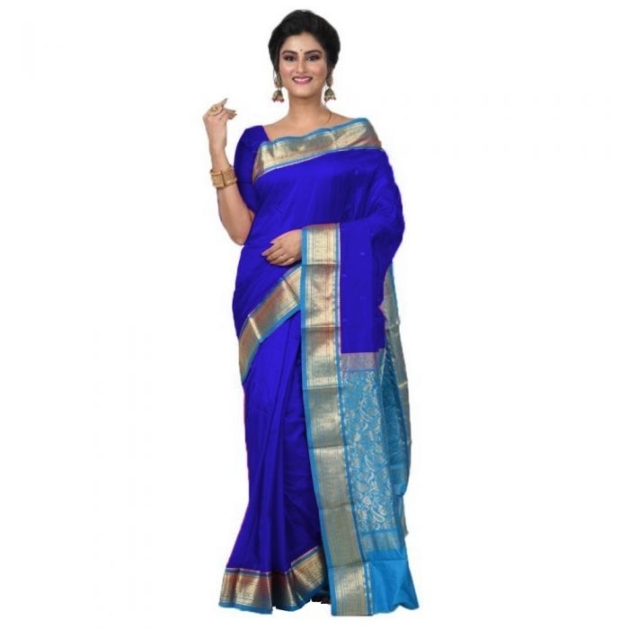Royal Blue with Ananda Buy Kanchipuram Silks Sarees Online  Kanjeevaram Silks  Buy Kanchipuram Pattu Sarees  Silk Sareessilk sarees online shopping