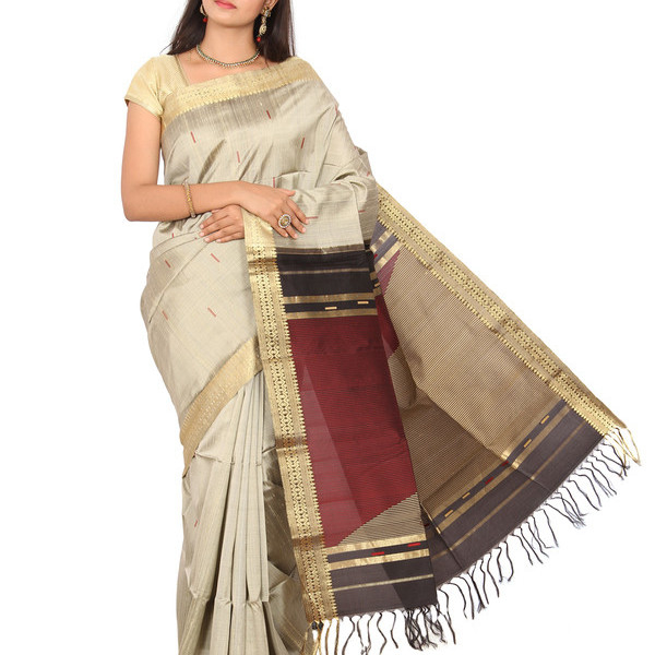 Grey Saree Buy Kanchipuram Silks Sarees Online  Kanjeevaram Silks  Buy Kanchipuram Pattu Sarees  Silk Sarees