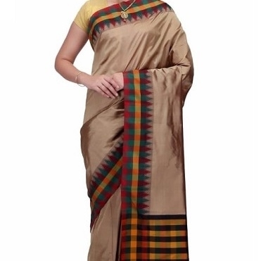 Chocolate Gery  and Brown Bangalore Silk Sarees  Buy Pure Silk Saree Online  Bangalore Silk Sarees Online