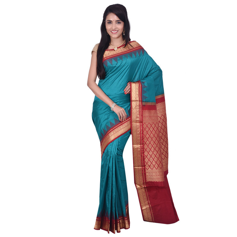 Rama Green Sarees  Buy Pure Silk Saree Online  Bangalore Silk Sarees Online