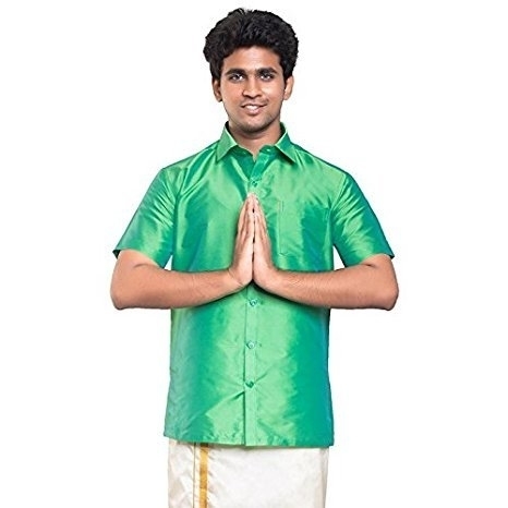 Parrot Green Dupion Silk Shirts Buy Silk Dupion Shirts Pure Silk Shirts