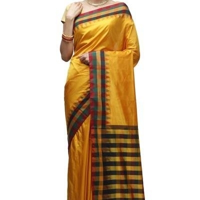 Golden Orange  Bangalore Silk Sarees  Buy Pure Silk Saree Online  Bangalore Silk Sarees Online