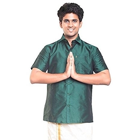Leaf Green Dupion Silk Shirts Buy Silk Dupion Shirts Pure Silk Shirts
