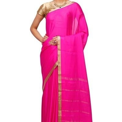Pink Ksic silk Saree  Mysore Silk Sarees  Mysore Silk Sarees Online  KSIC