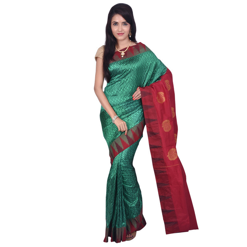 Green Bangalore Silk Sarees  Buy Pure Silk Saree Online  Bangalore Silk Sarees Online