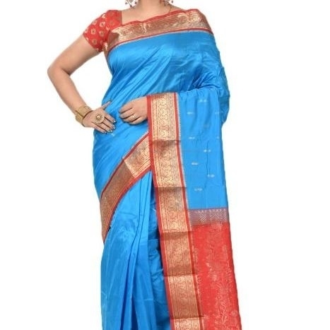 Ananda Blue Saree Buy Kanchipuram Silks Sarees Online  Kanjeevaram Silks  Buy Kanchipuram Pattu Sarees  Silk Sarees