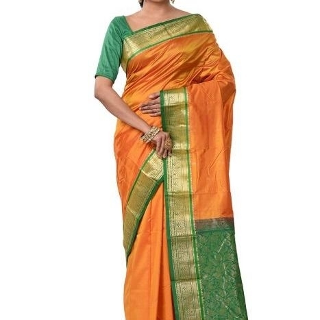 Mustard Orange Saree Buy Kanchipuram Silks Sarees Online  Kanjeevaram Silks  Buy Kanchipuram Pattu Sarees  Silk Sarees