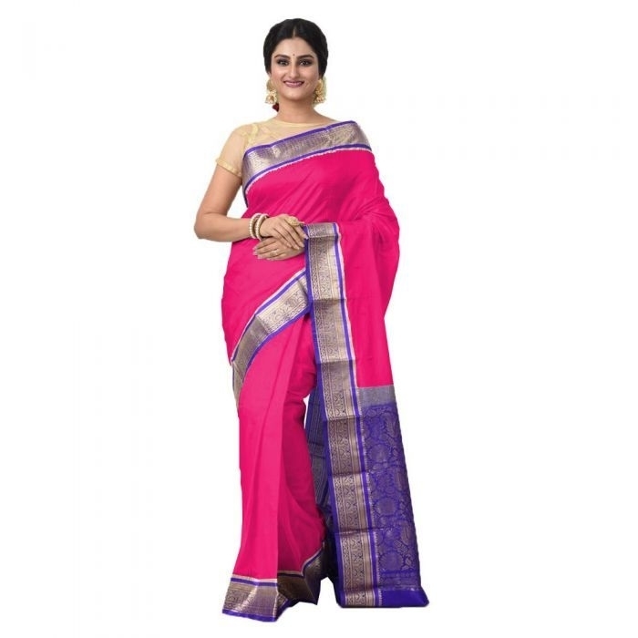 Rani Pink Kanchipuram Silks Sarees Online Kanjeevaram Silks  Buy Kanchipuram Pattu Sarees  Silk Sarees