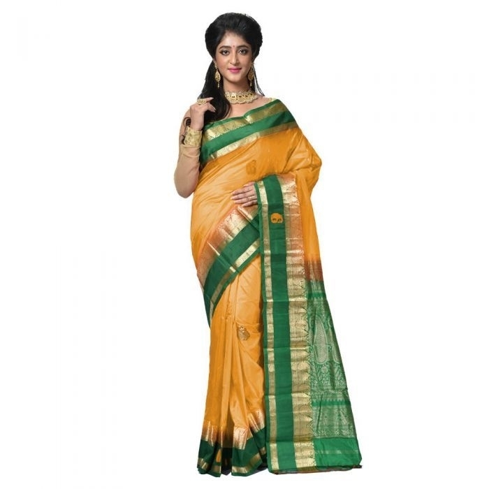 Honey Yellow Saree Buy Kanchipuram Silks Sarees Online  Kanjeevaram Silks  Buy Kanchipuram Pattu Sarees  Silk Sarees