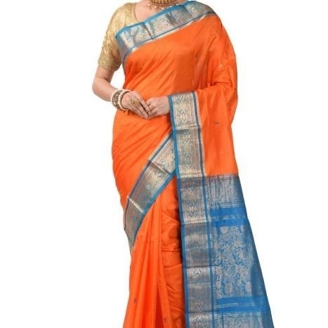 Bright Orange Buy Kanchipuram Silks Sarees Online  Kanjeevaram Silks  Buy Kanchipuram Pattu Sarees  Silk Sarees