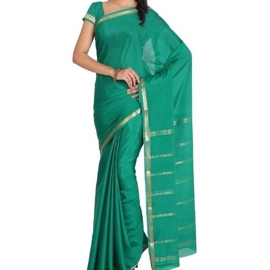 Leaf Green Ksic silk Saree  Mysore Silk Sarees  Mysore Silk Sarees Online  KSIC