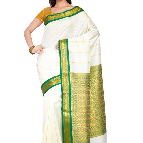 White and Green  Bangalore Silk Sarees  Buy Pure Silk Saree Online  Bangalore Silk Sarees Online