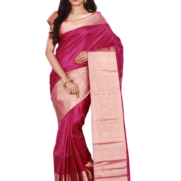 Rani Pink Buy Kanchipuram Silks Sarees Online  Kanjeevaram Silks  Buy Kanchipuram Pattu Sarees  Silk Sarees