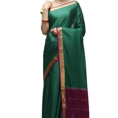 Rama Green and Purple Ksic silk Saree  Mysore Silk Sarees  Mysore Silk Sarees Online  KSIC