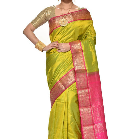 Parrot Green Buy Kanchipuram Silks Sarees Online  Kanjeevaram Silks  Buy Kanchipuram Pattu Sarees  Silk Sarees