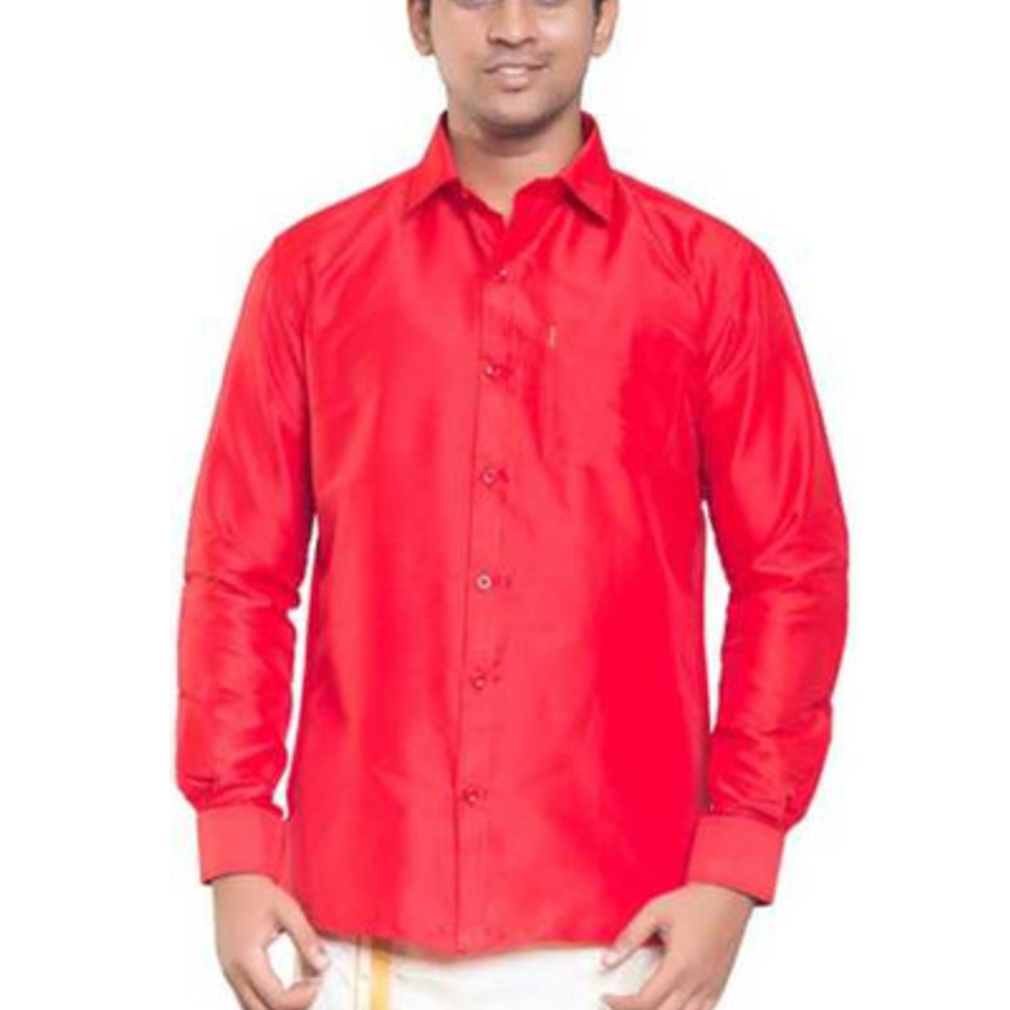 Tomato Red Dupion Silk Shirts Buy Silk Dupion Shirts Pure Silk Shirts