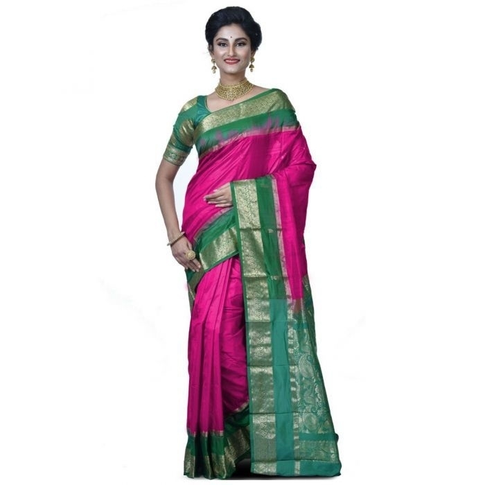 Rani Pink Saree Buy Kanchipuram Silks Sarees Online  Kanjeevaram Silks  Buy Kanchipuram Pattu Sarees  Silk Sarees