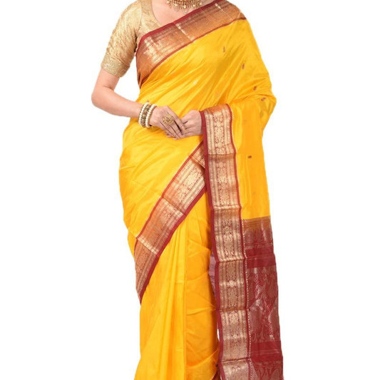 Golden Yellow Buy Kanchipuram Silks Sarees Online  Kanjeevaram Silks  Buy Kanchipuram Pattu Sarees  Silk Sarees