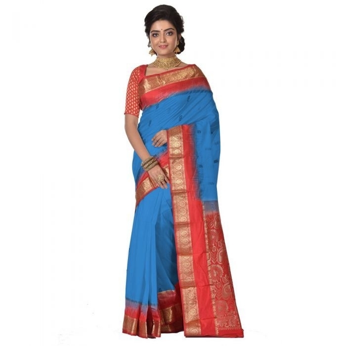 Ananda Blue Saree Buy Kanchipuram Silks Sarees Online  Kanjeevaram Silks  Buy Kanchipuram Pattu Sarees  Silk Sarees