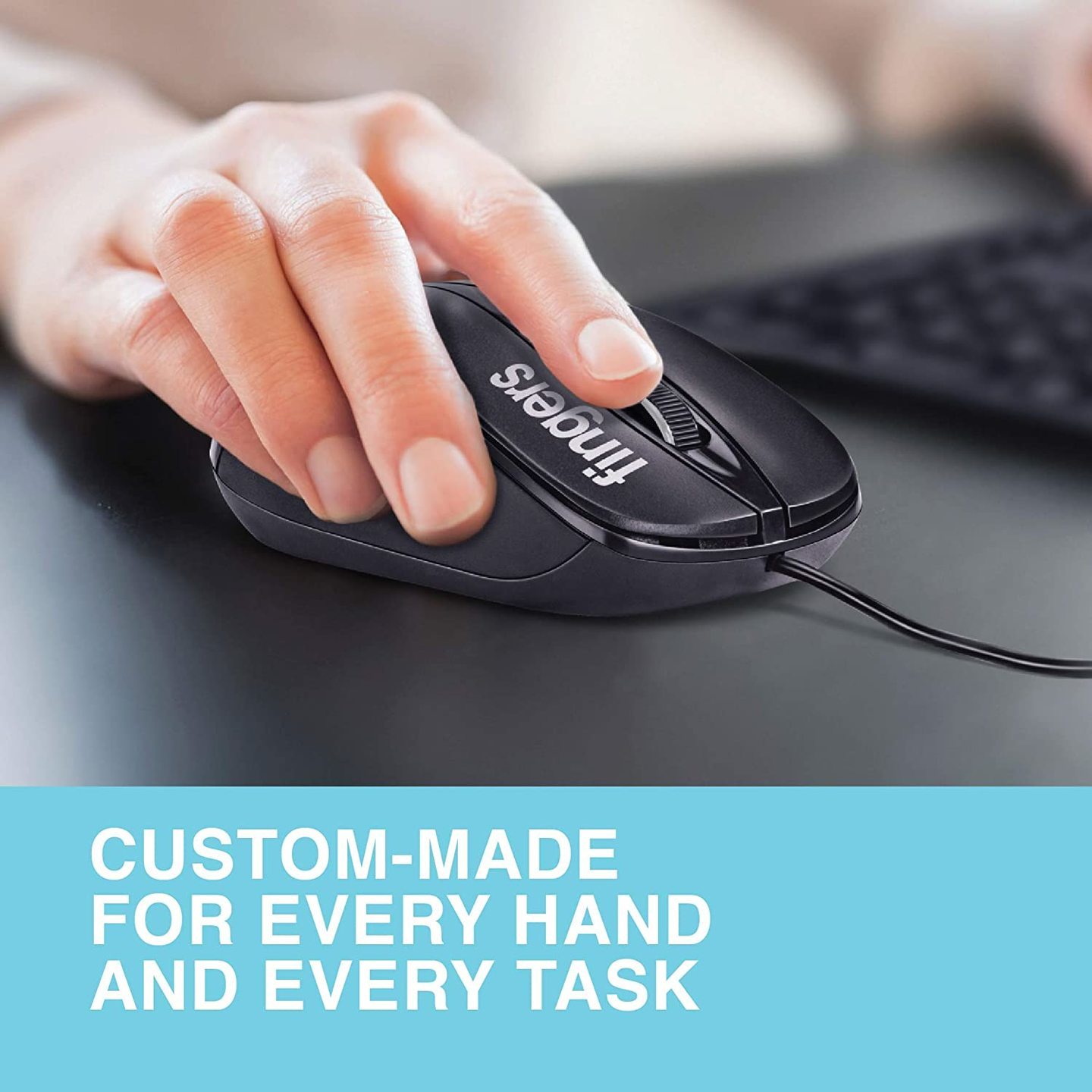 GREEN COMPUTERS FINGERS Breeze M6 Wired Mouse Compatible with Windows & Mac for Smooth & efficient Performance