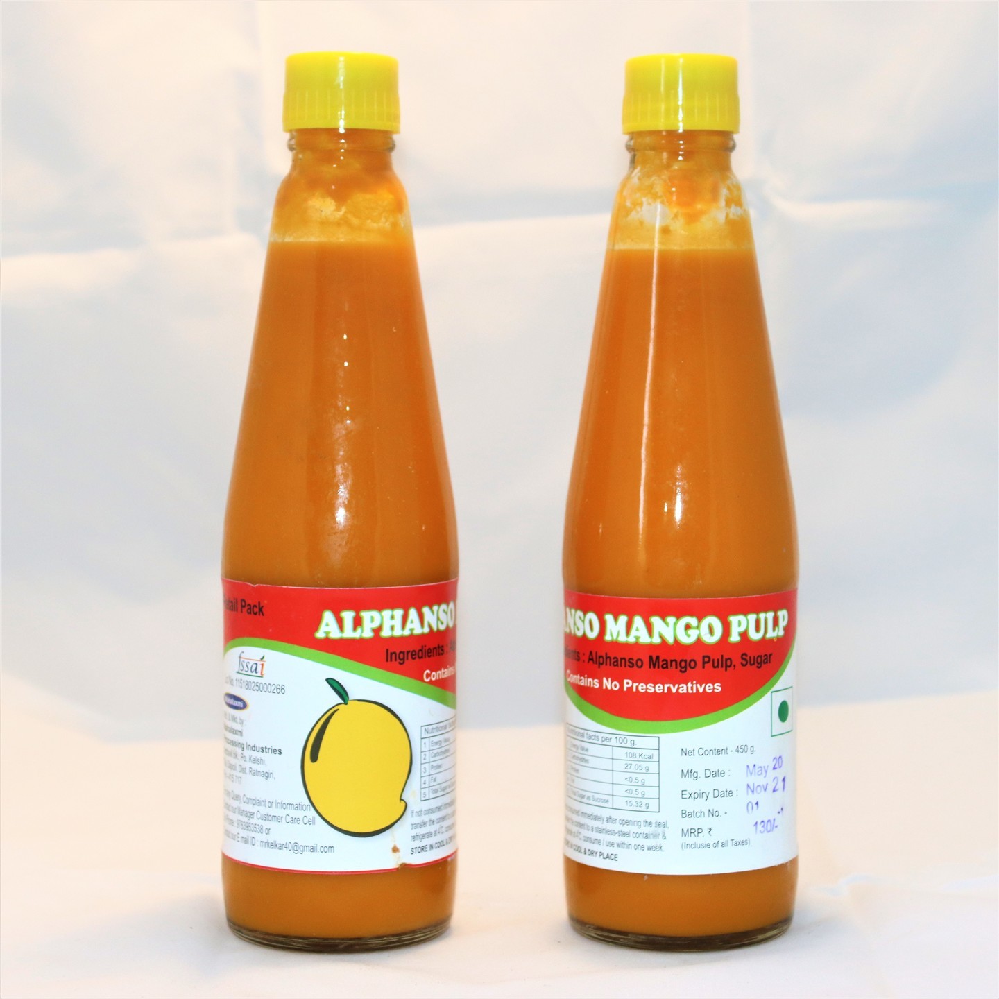 Mango Pulp 450gm bottle