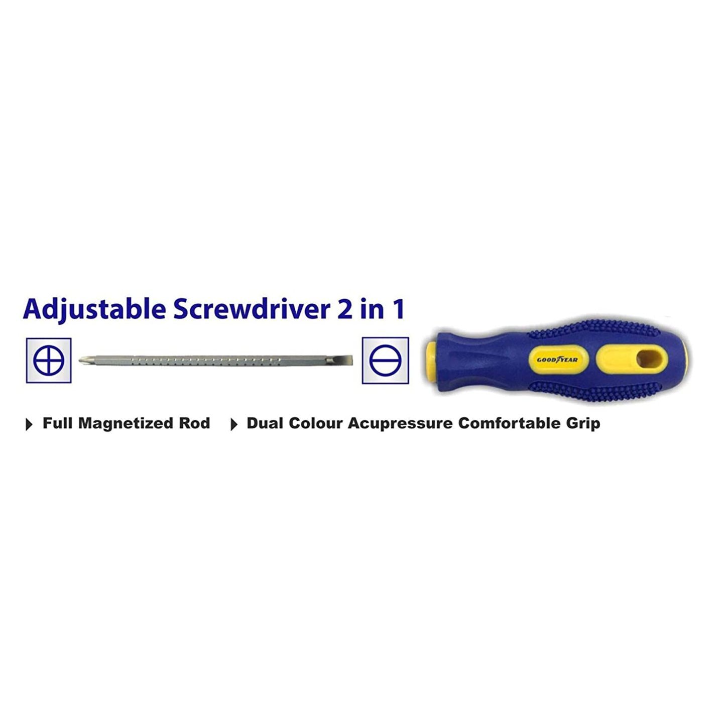 GOOD YEAR ADJUSTABLE REVERSING SCREW DRIVER