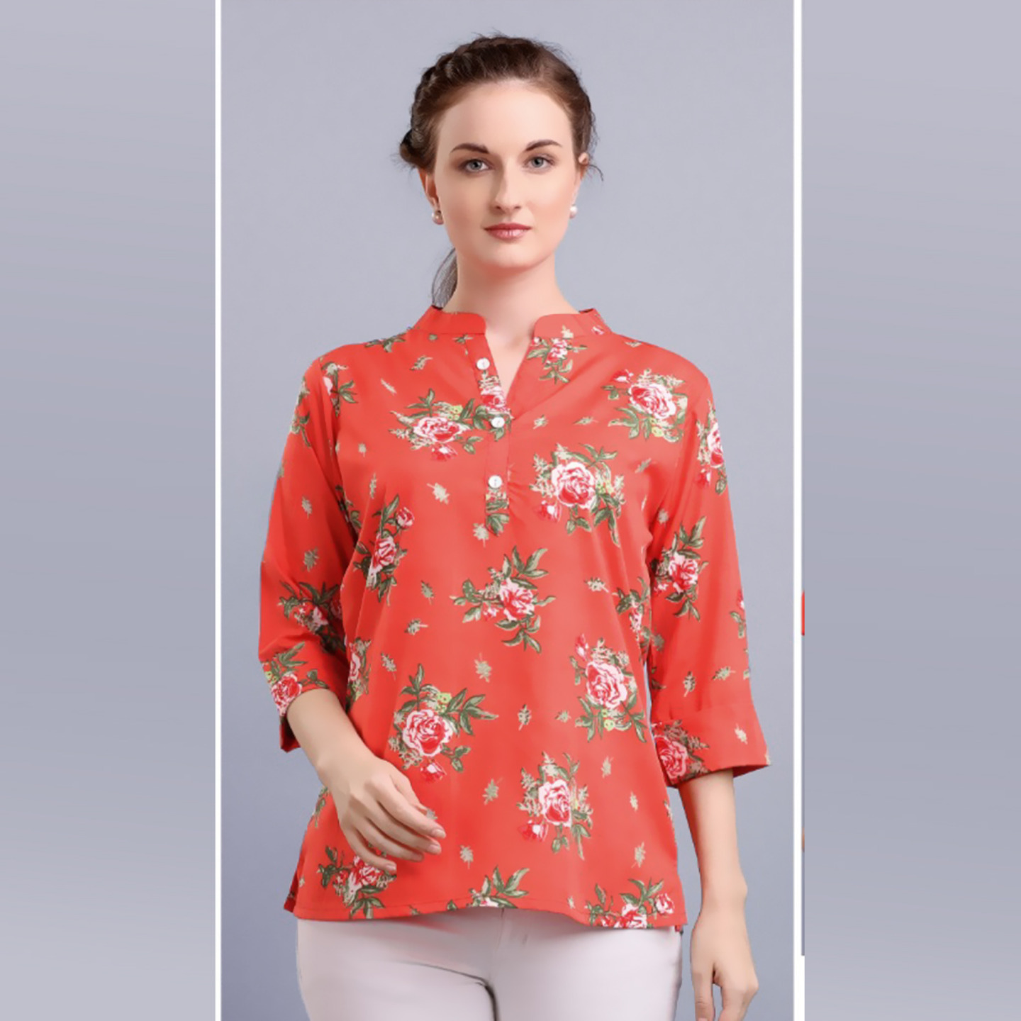 Talk By Fashion Stylish Casual Printed Top