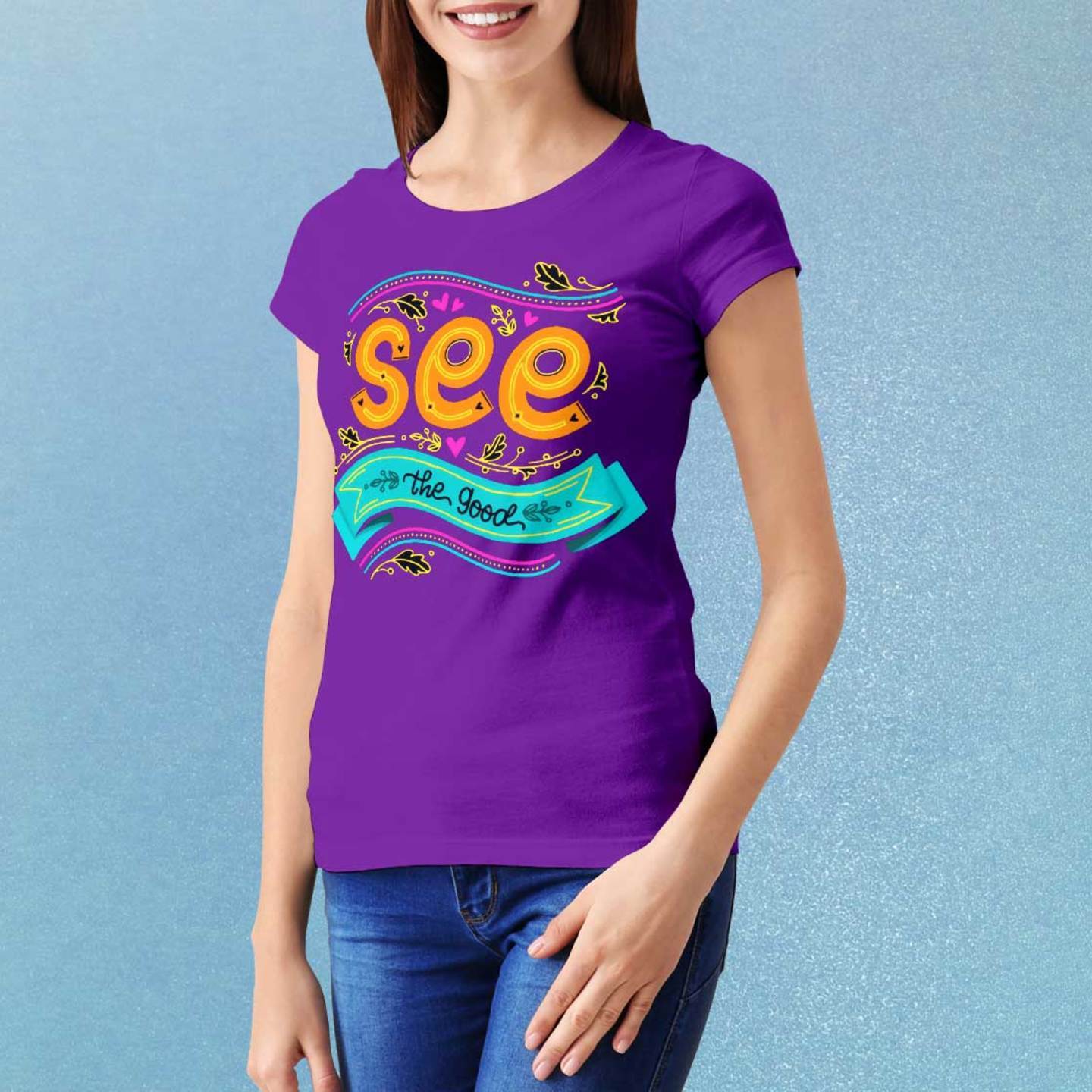 Talk By Fashion SEE Designer Women t-shirt