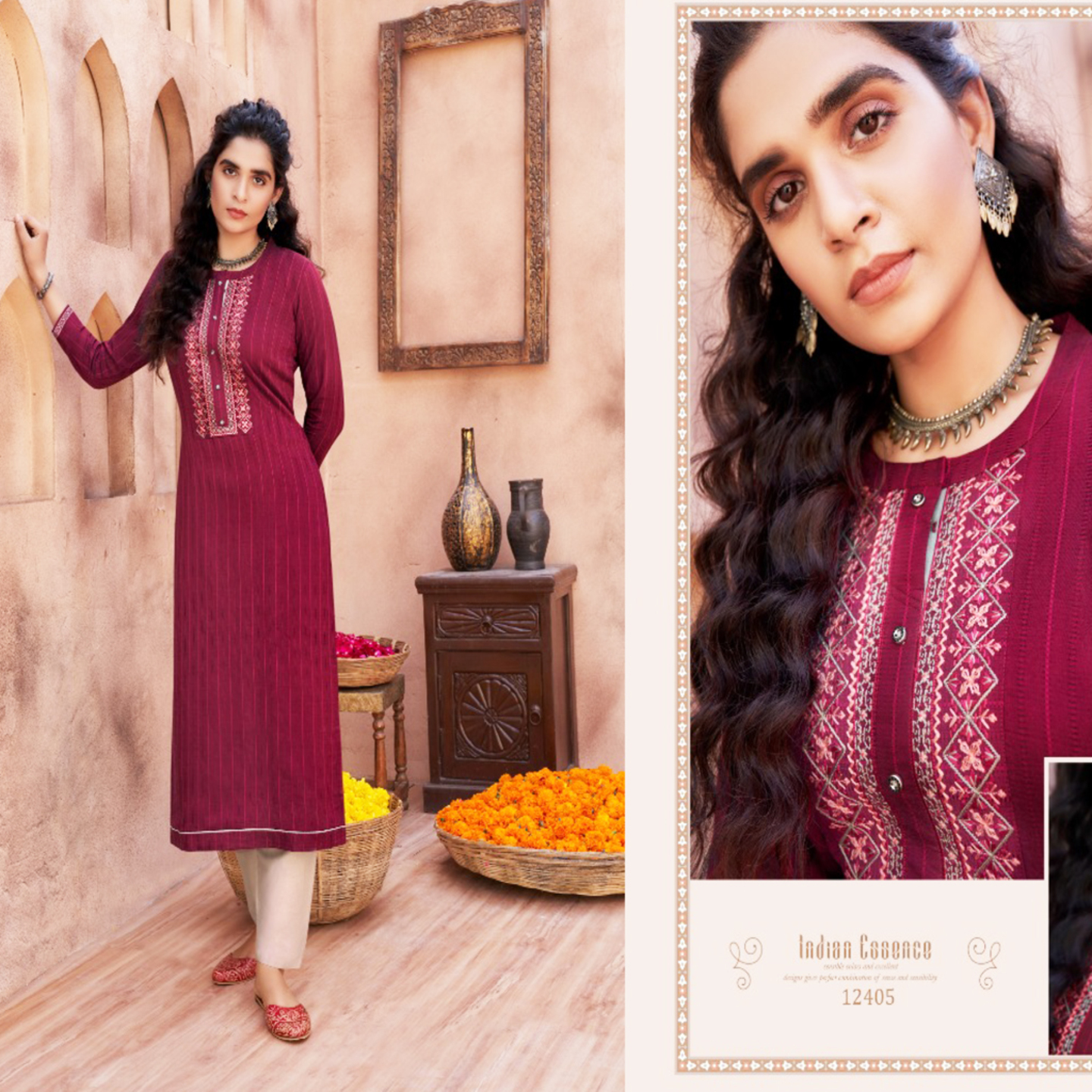 Talk By Fashion Women Embroidered Heavy Long Kurti
