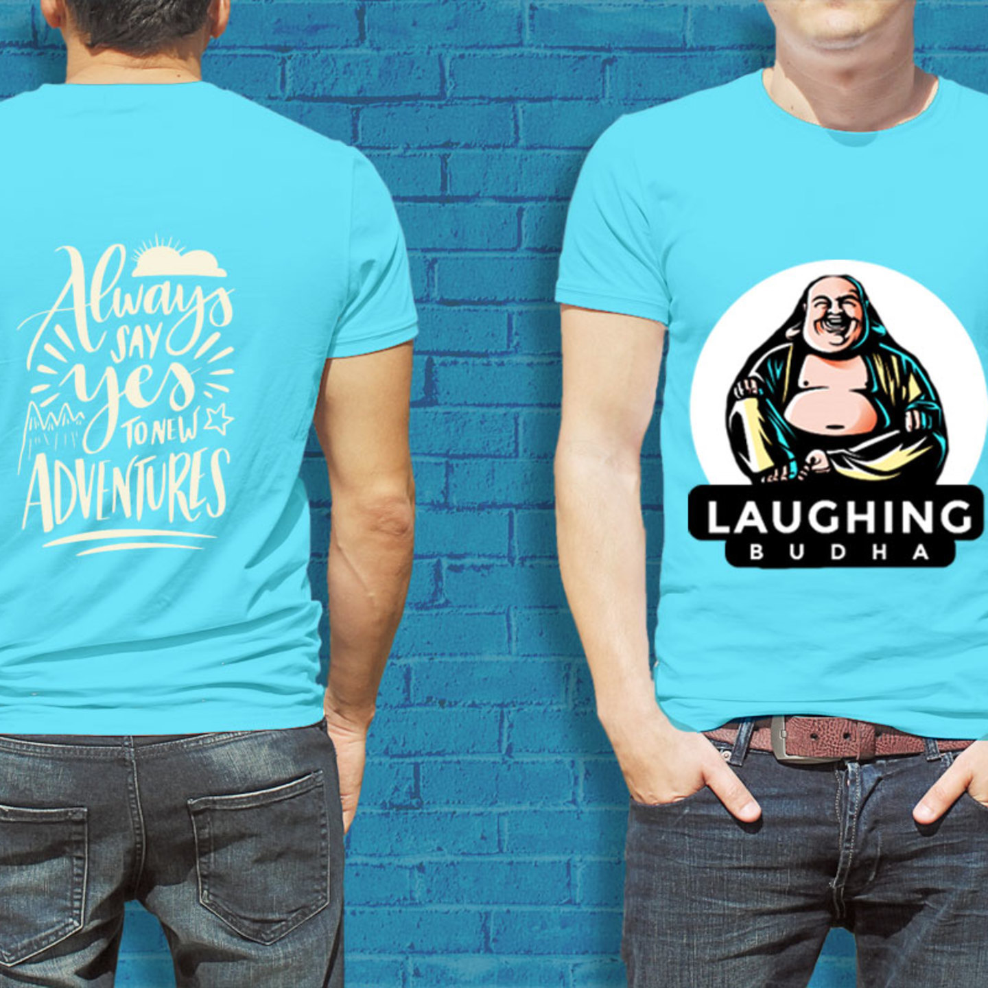 Talk By Fashion Laughing Buddha designer T-shirt for Men